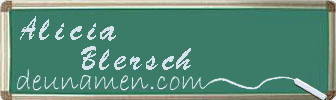 Alicia Blersch Visitenkarte